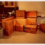 Alte Wohnung - die Kisten