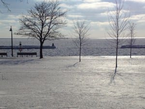 Ontario-Lake im Winter
