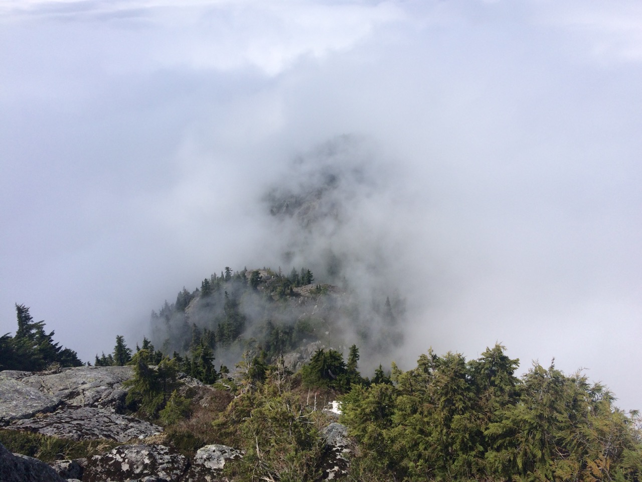 Mount Seymour im Nebel